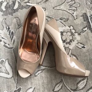 Tan BCBGeneration platform heels